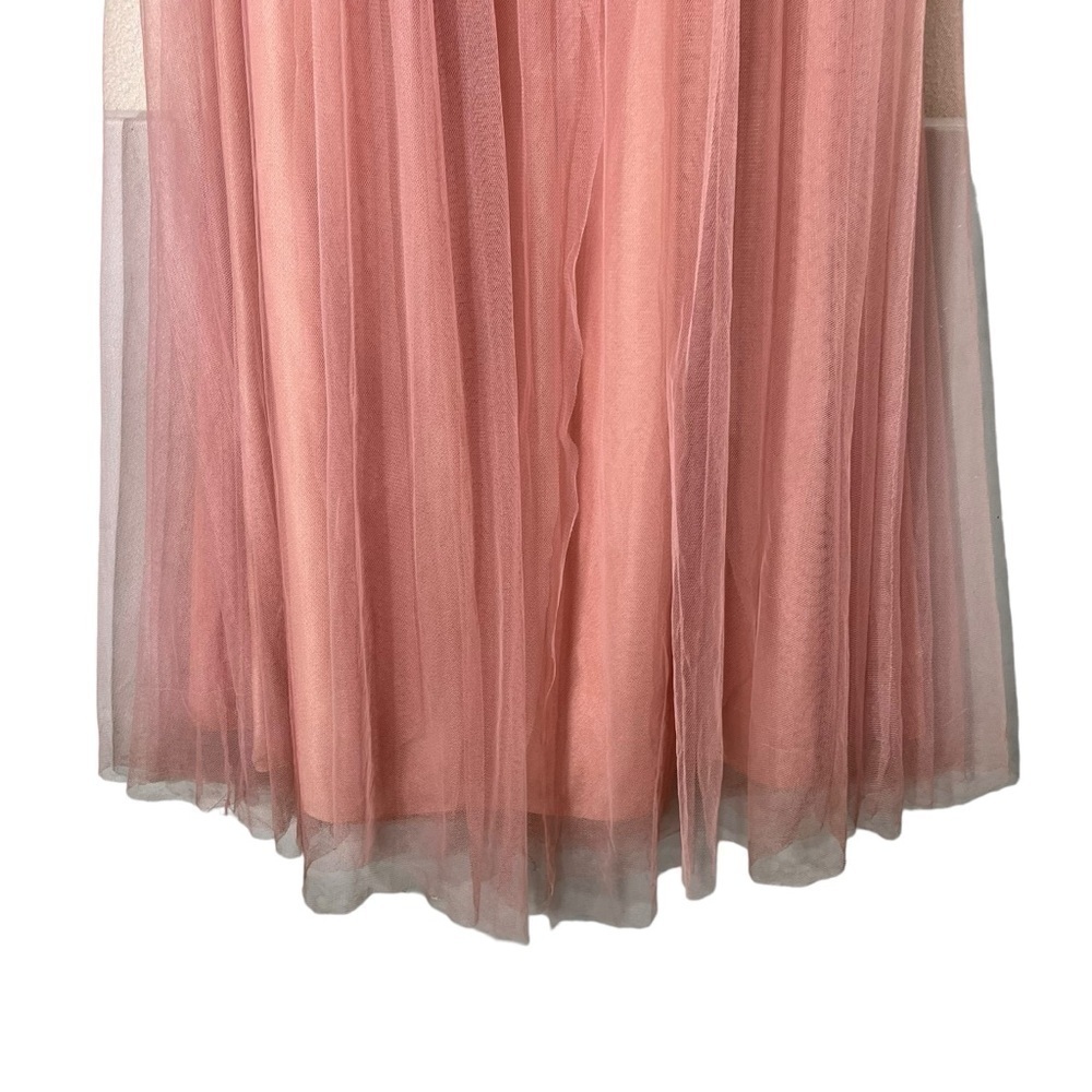 JENNY YOO Annabelle Convertible Tull Maxi Dress in Begonia Pink‎ 1452 - Picture 5 of 13